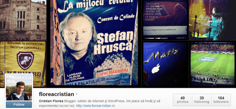 Pe cine să urmăresc pe Instagram? 17 | Cristian Florea