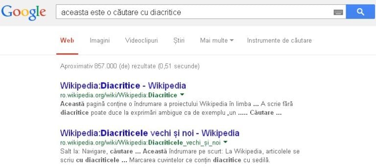 Tu cauţi pe Google cu diacritice? 16 | Cristian Florea