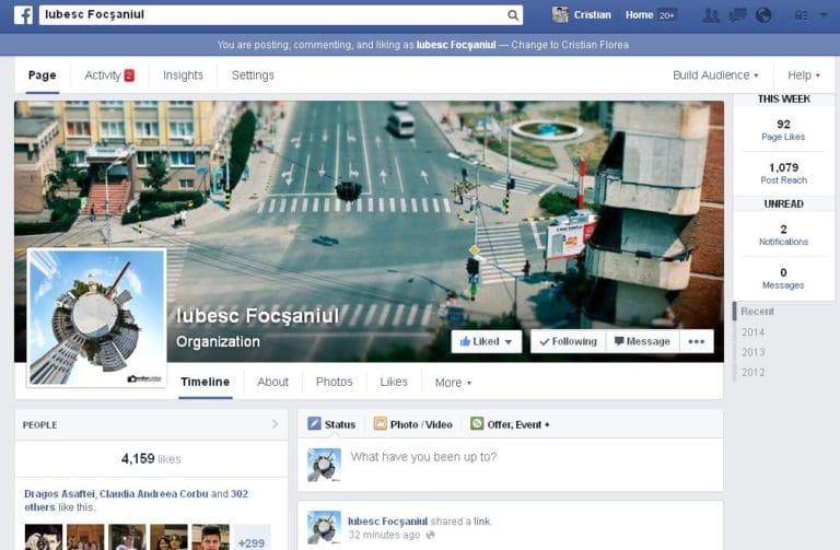 Ţi-a apărut noul design pentru paginile Facebook? 22 | Cristian Florea