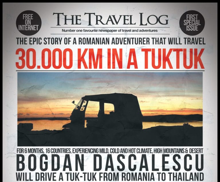 Cine-i românul care vrea să meargă până în Thailanda cu o maşină cu trei roţi 37 | Cristian Florea