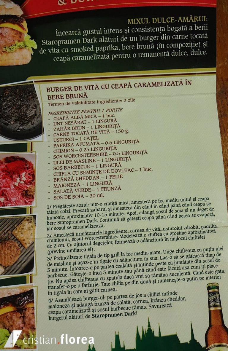 4 reţete delicioase de burgeri de la Staropramen 21 | Cristian Florea