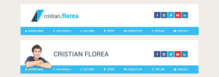 Azi am renunțat la logoul desenat de pe blog 8 | Cristian Florea