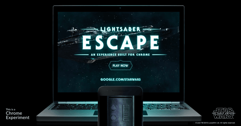 Am găsit un joc de browser în care îți folosești telefonul pe post de sabie laser, ca în Star Wars 21 | Cristian Florea
