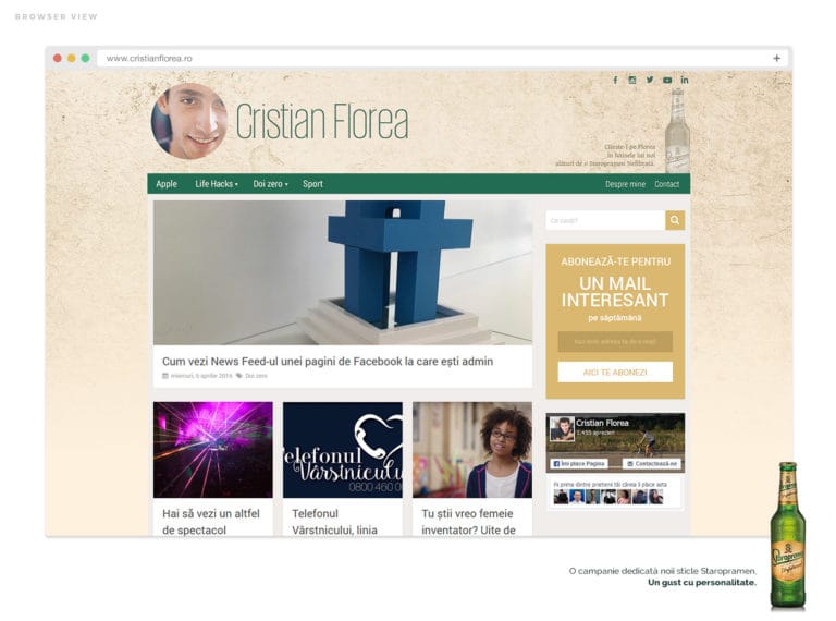 cristian florea - design staropramen