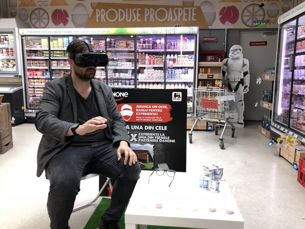 experienta realitate virtuala danone mega image