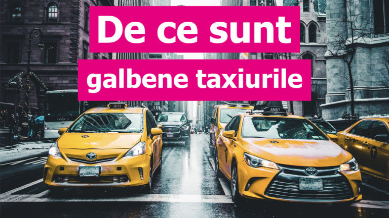 de ce sunt galbene taxiurile