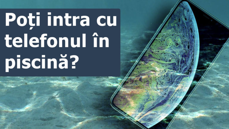 poti intra cu telefonul in piscina