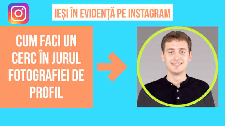 Cum pui un cerc în jurul pozei de profil de pe Instagram