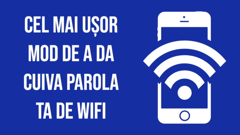 Cel mai ușor mod de a da cuiva parola ta de WiFi