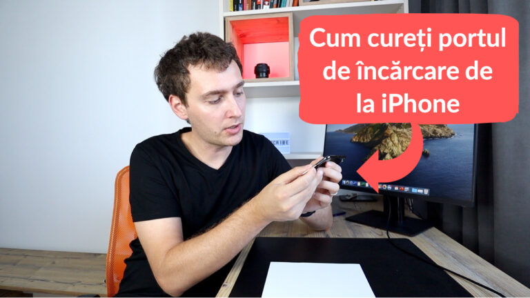 cum cureti portul de incarcare de la iPhone
