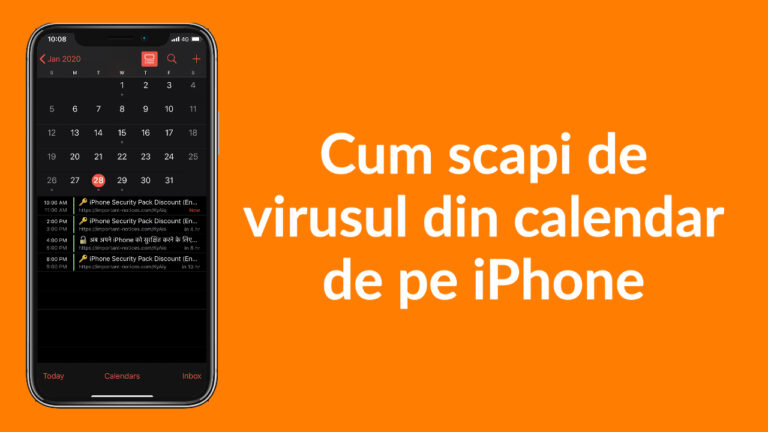Cum scapi de virusul din calendar de pe iPhone
