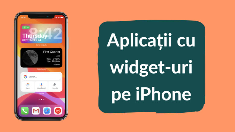 aplicatii cu widget-uri pe iPhone