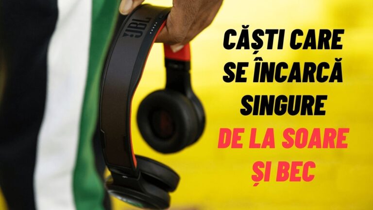 căști care se incarca singure de la soare și bec