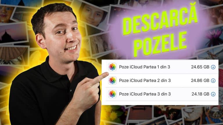 cum descarci pozele din icloud