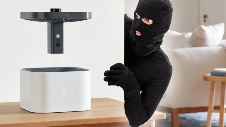 camera de supraveghere care zboara dupa hoti prin casa