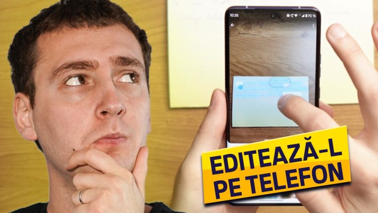 text de pe hartie pe telefon
